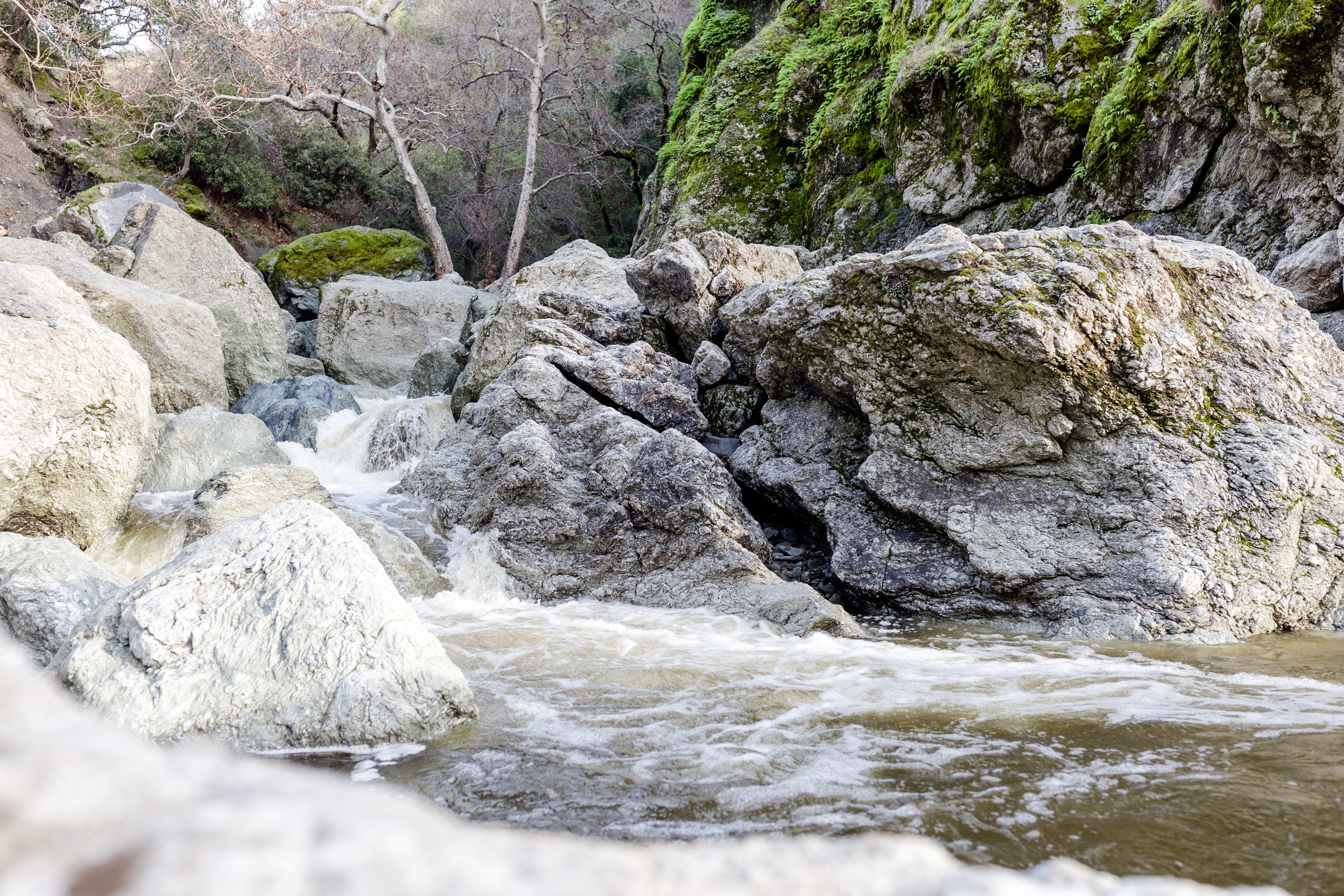Waterfalls at Little Yosemite in Sunol, CA