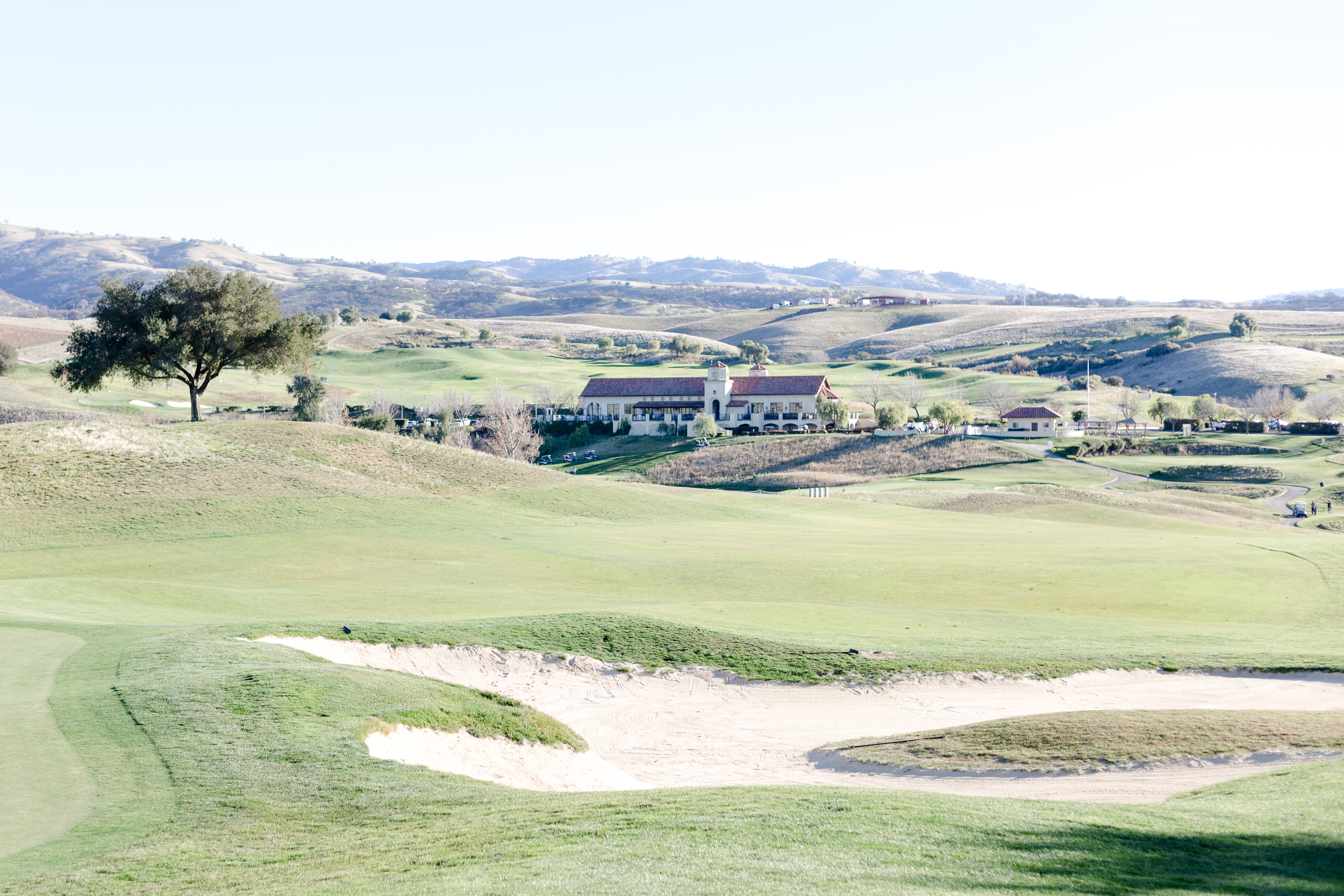 View of the Poppy Ridge reception area from the golf course