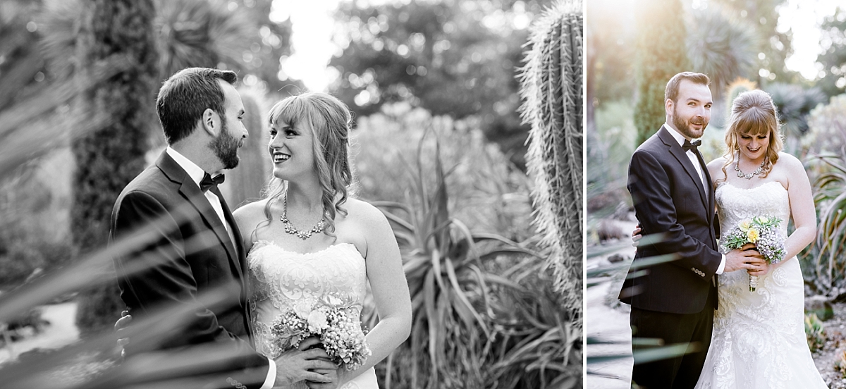 Arizona Cactus Garden styled shoot - bride and groom portraits